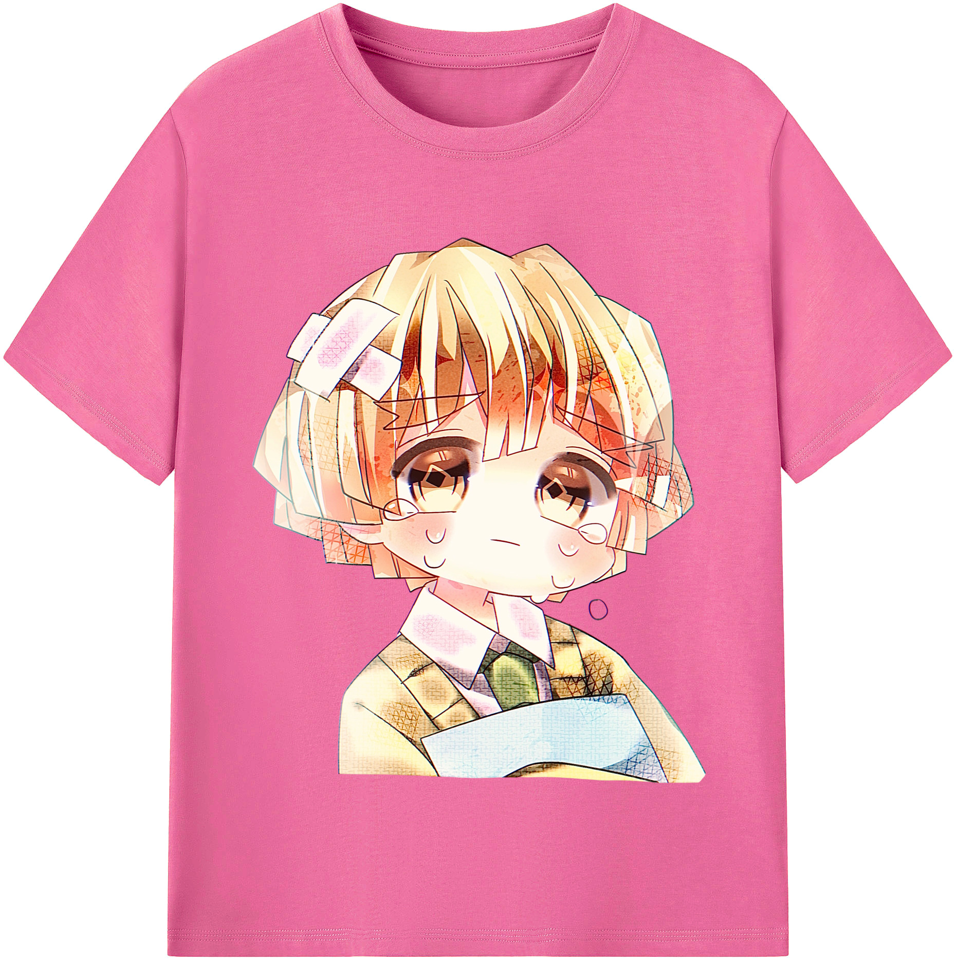 （画像用） 鬼滅の刃（きめつのやいば）我妻 善逸／あがつま ぜんいつ Agatsuma Zenitsu レディースカジュアルプリントTシャツ（綿100％）